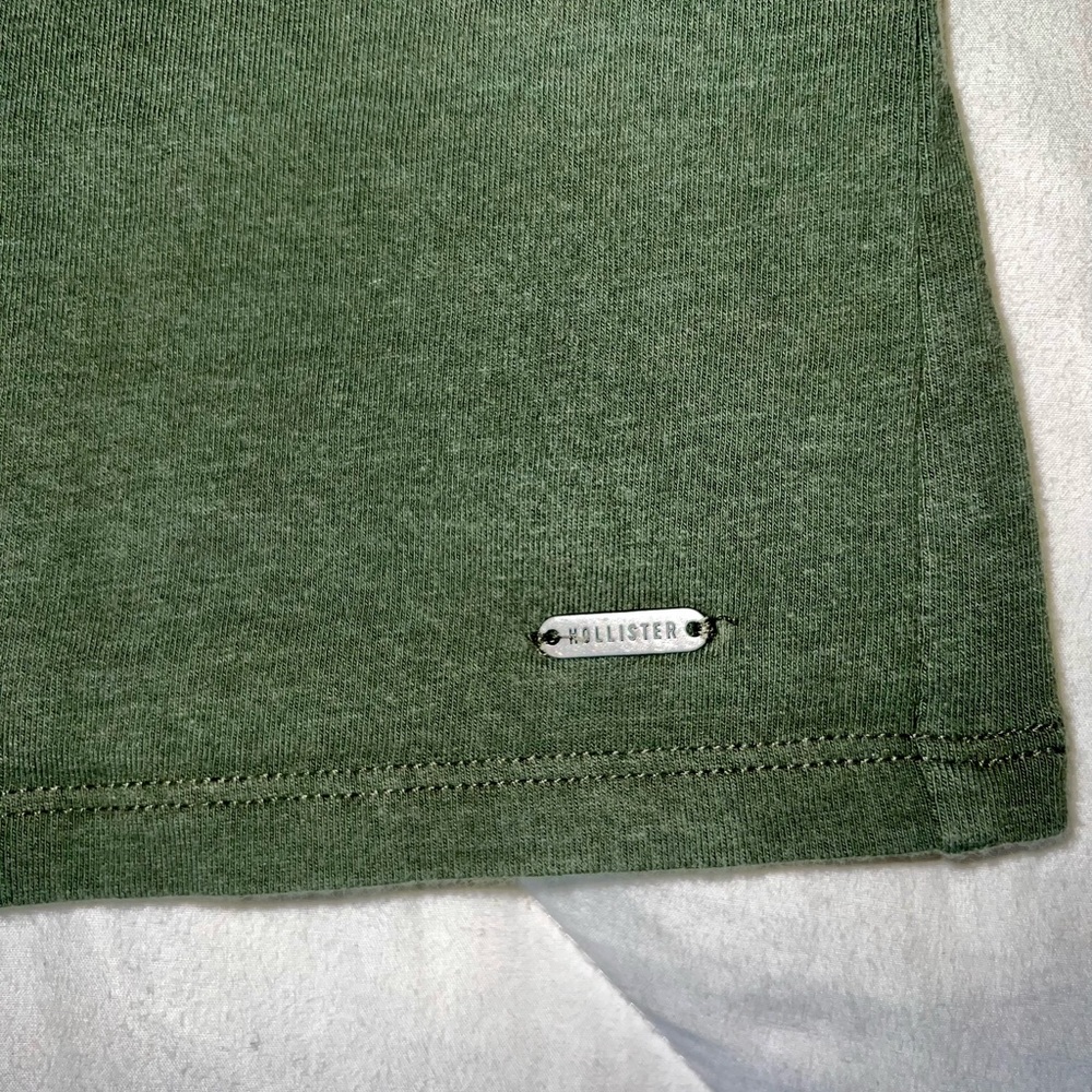 Hollister one shoulder green tank top - Picture 2 of 3